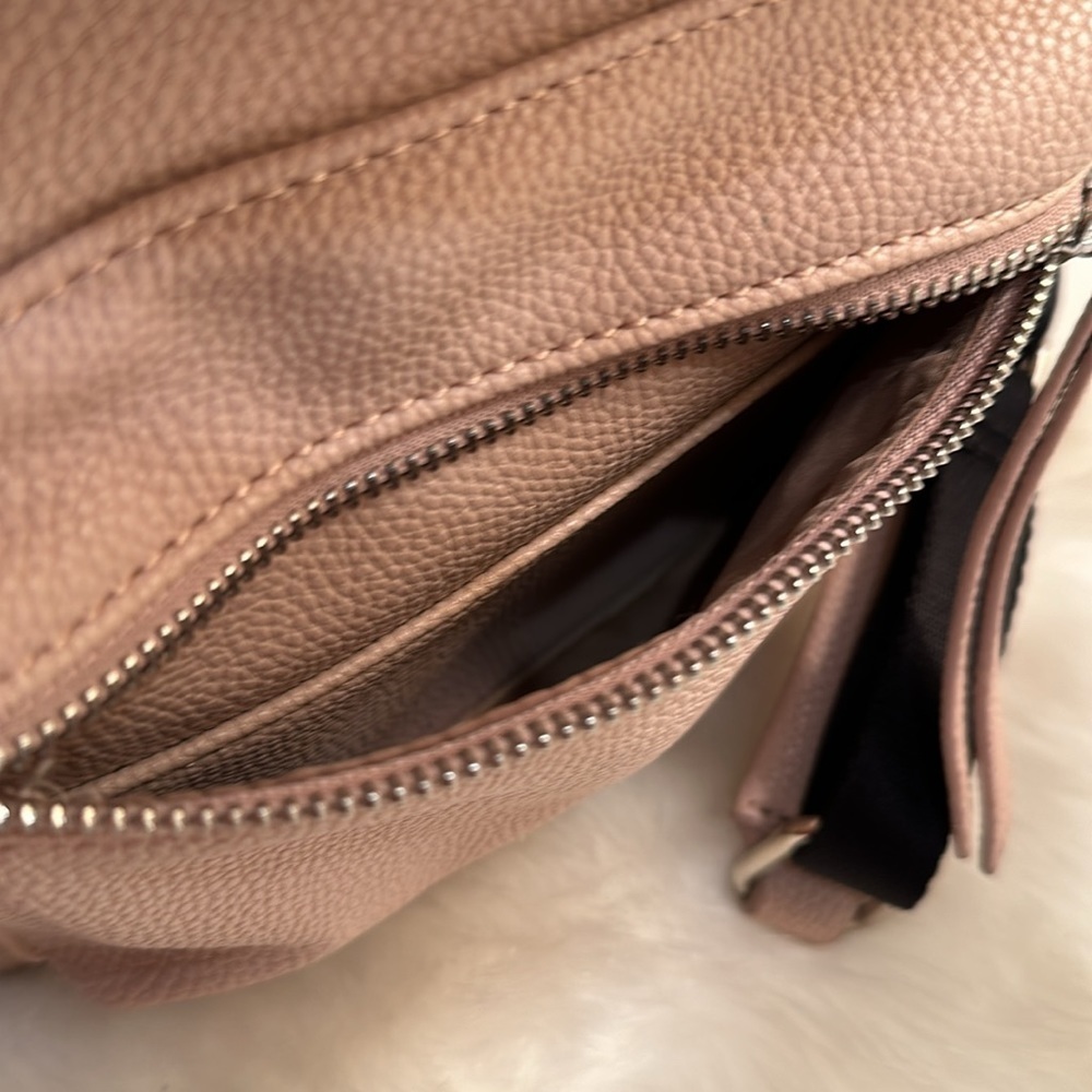Nine West Pink Leather Taren Backpack - Picture 4 of 12